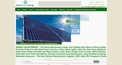 Desktop Screenshot of bharatsolarenergy.com