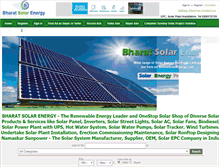 Tablet Screenshot of bharatsolarenergy.com